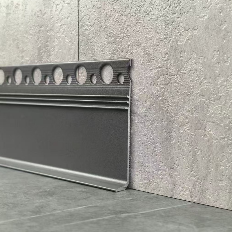 Wall Baseboard Molding Metal Cheap Waterproof Aluminium Profiles Interior Decorative Strip Near Me Floor Accessories Trim Interior Modern Skirting Board