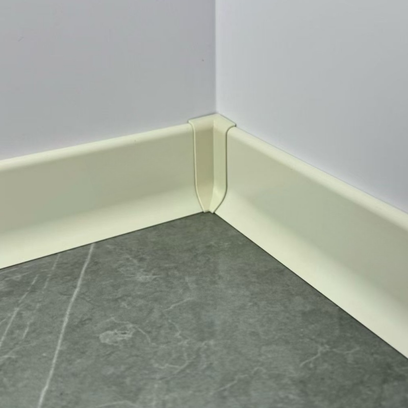 Aluminum Alloy LED Channel Baseboard Free Sample Tile Decoration Mould Accessories Wall Flooring Plinth Metal Lighting Skirting Board