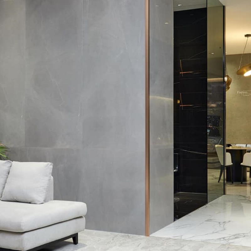 Aluminum Listello U Shape Tile Trim Transition Strip Wall Panel Shiny Silver