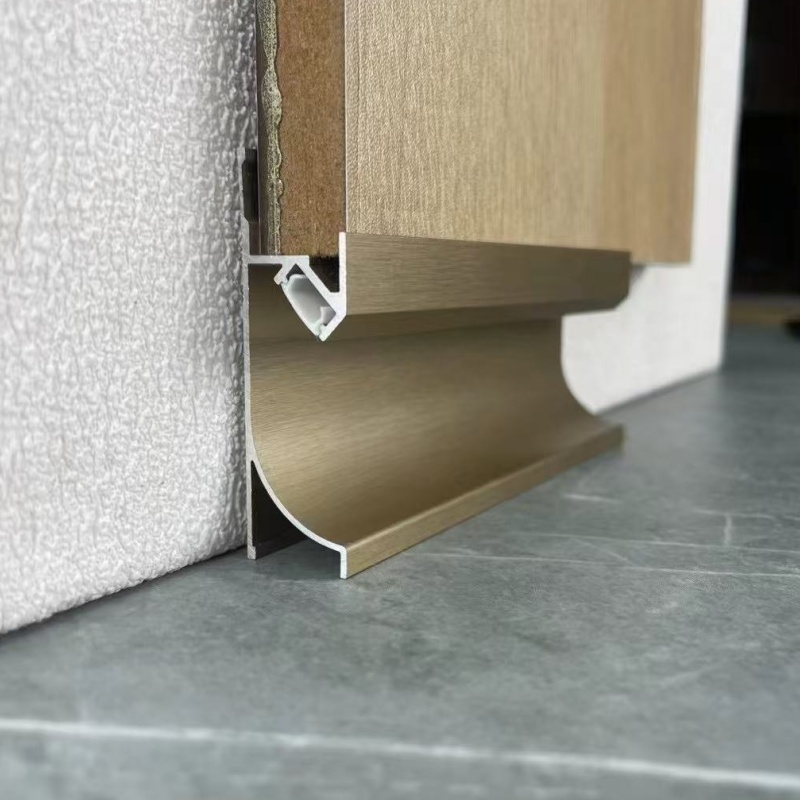 Erushed Wall Border Skirting Profile Aluminium Skirting