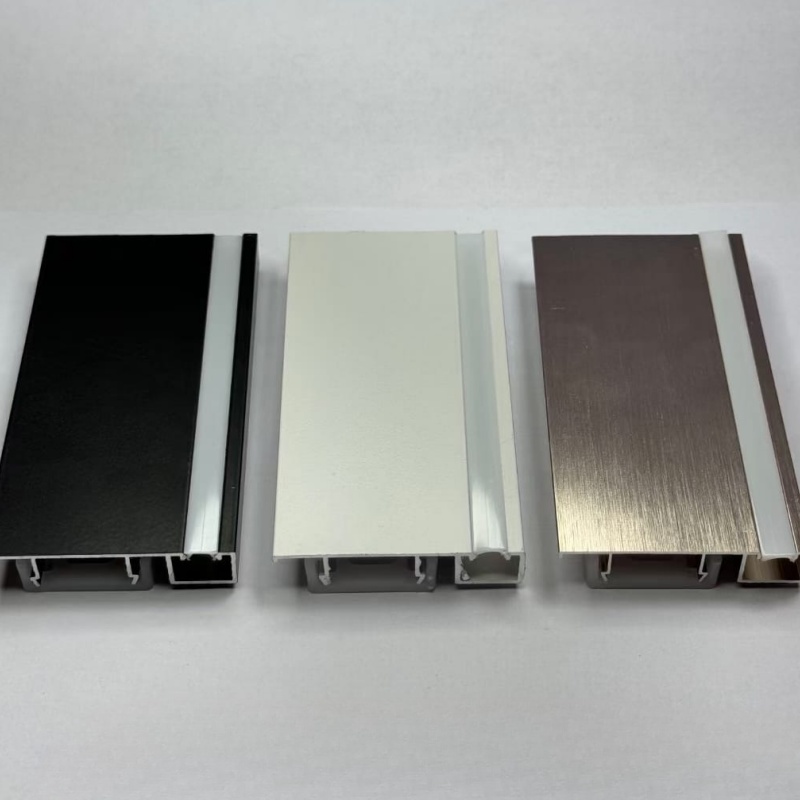 Factory Price Decorative Strip Extrusion Finish Matte Silver Metal Aluminum Shower Room Profile Straight F Shape Tile Trim for Bathroom