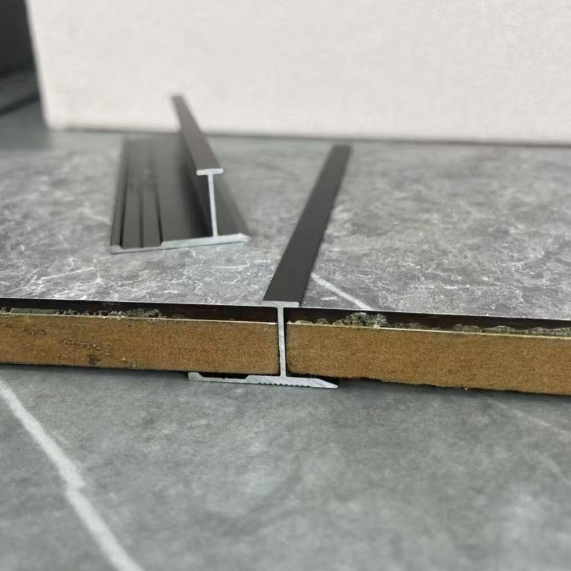 Stock Clearance Discounts Metal Aluminum Floor Edge Wide Transition Strip Gold Tile to Carpet Joiner Trim
