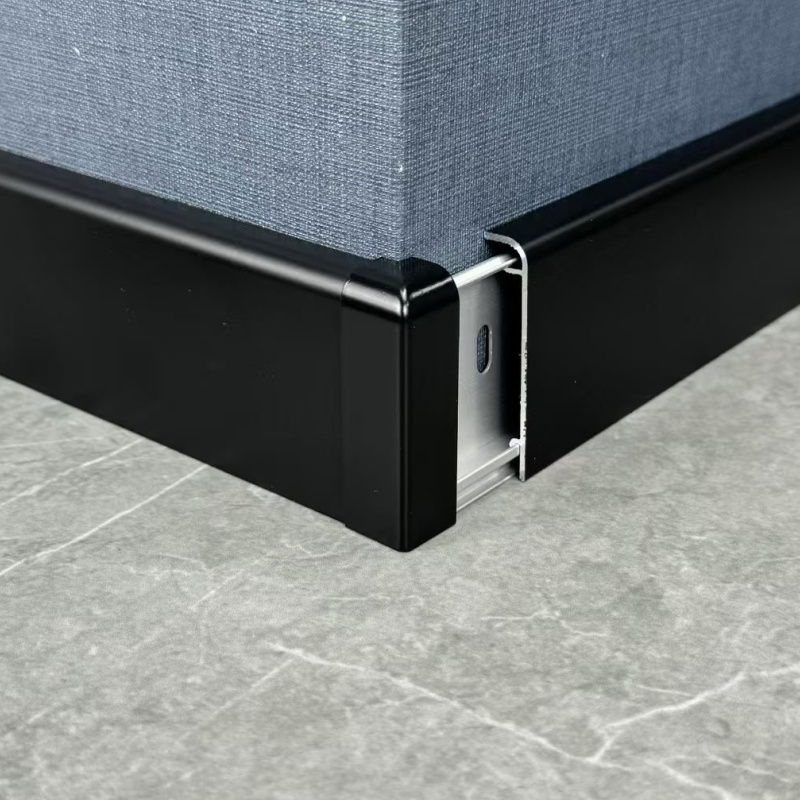Reliable Baseboard Quality Metal Border Corner Round Trim Wall Panel Edge Skirting Board