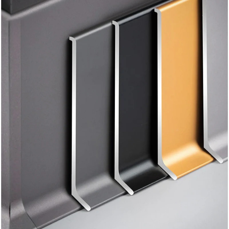 Hot Sale Aluminium Waterproof Rubber Accessories Metal Wall Molding Black Skirting Baseboards Floor with Accessories Light LED Profile Skirting